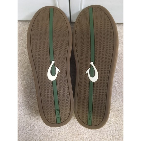 Olukai  pahono size 8 leather slip on main image 7